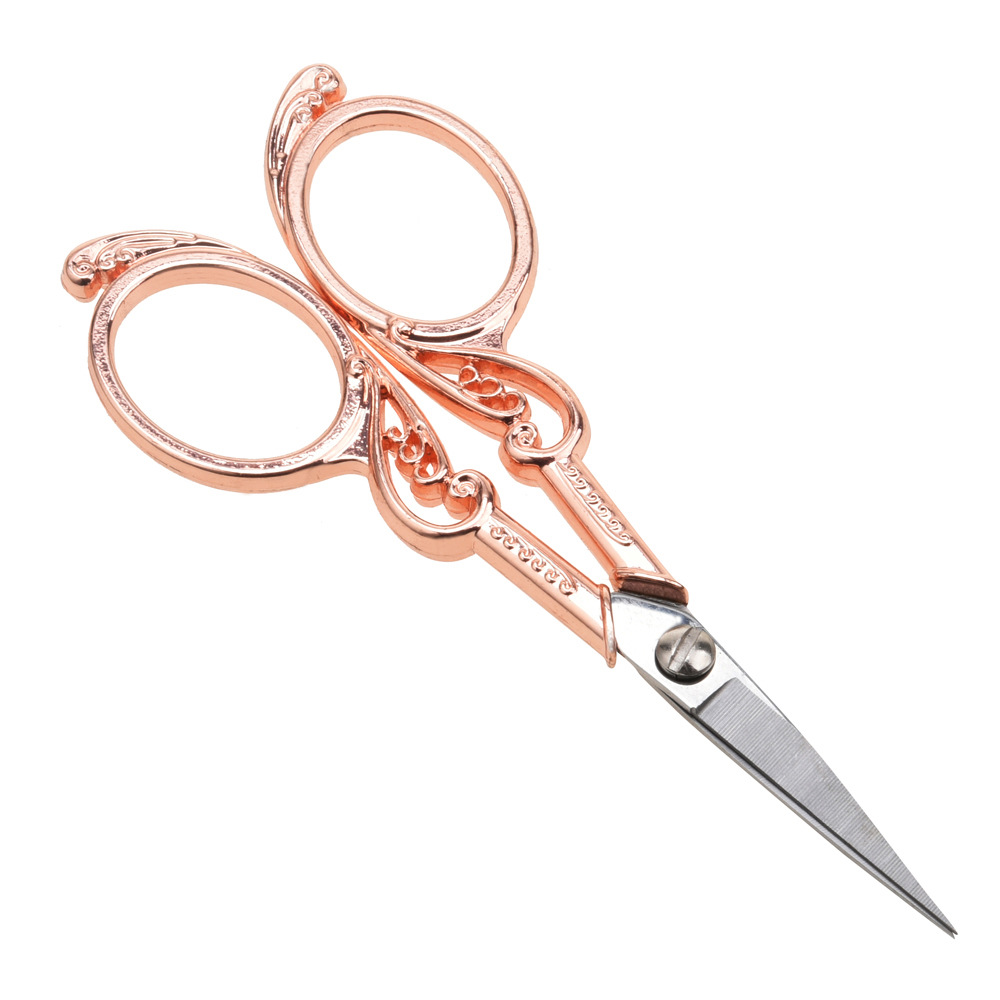 供应diy手工小剪 孔雀 双鸟 天鹅 蝴蝶古典剪 十字绣丝美容剪