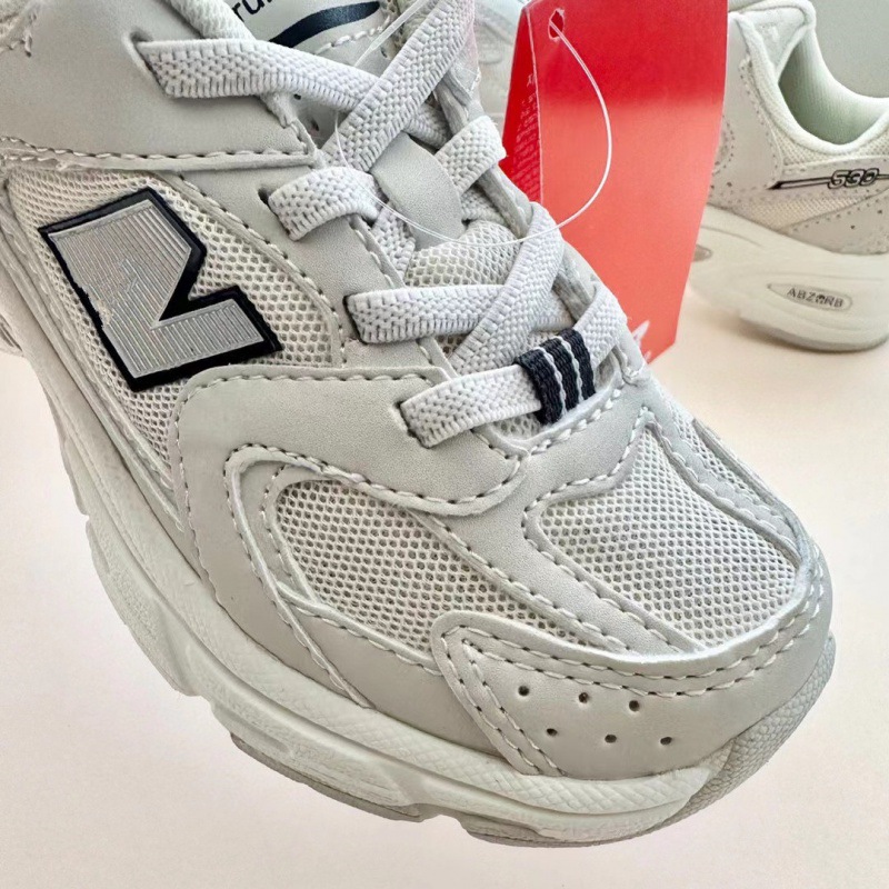春季男女童nb530海外版魔术贴童鞋松紧带元祖灰休闲运动老爹鞋批