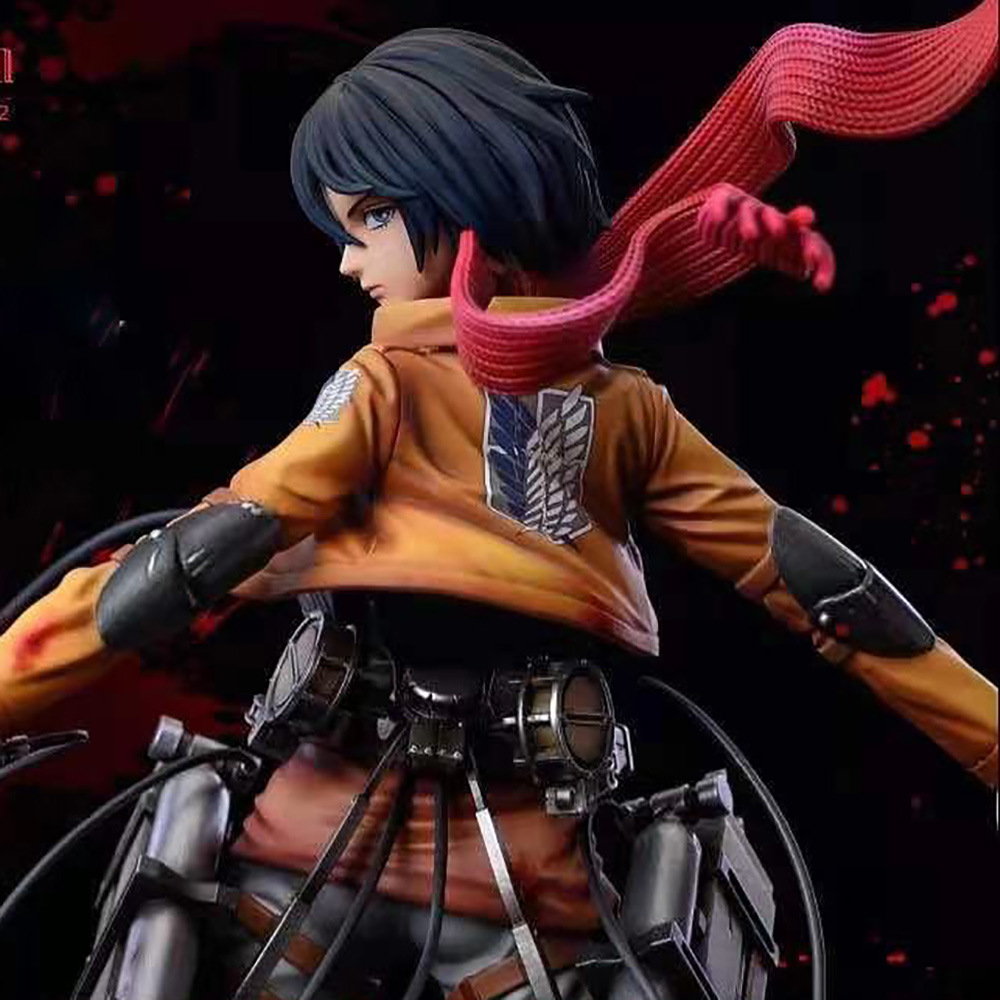 三雷gk 阿克曼兵长三笠进击的巨人gk 雕像手办模型