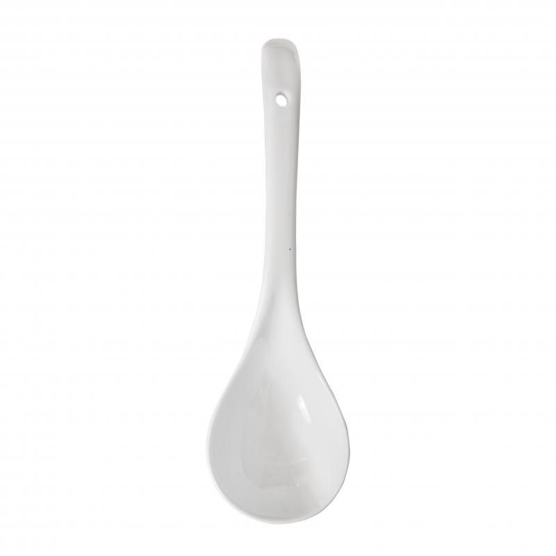 Ceramic Spoon Home Ladle Bone China Two Sizes Soup Dormitory for Scooping up Porridge Meal Spoon Baby Swan Spoon Commercial Spoon