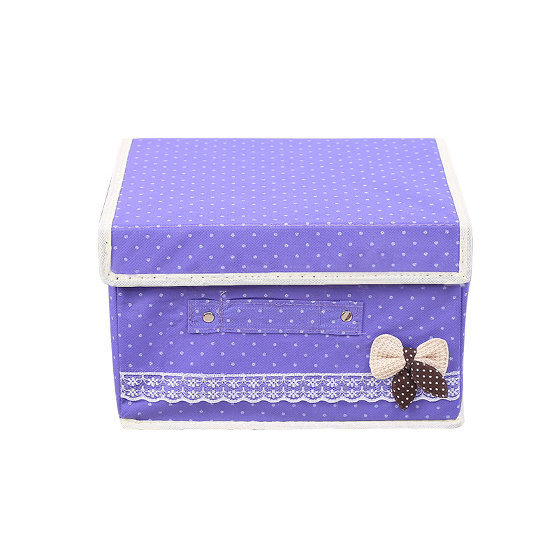 Foldable Cloth Storage Box Portable Bow Folding Storage Box Household Dustproof Organizing Storage Box Wholesale