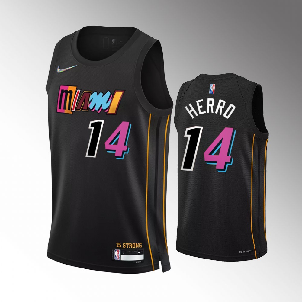 2022款nba球衣75周年城市版热火队巴特勒 罗瑞 希罗时尚版篮球服