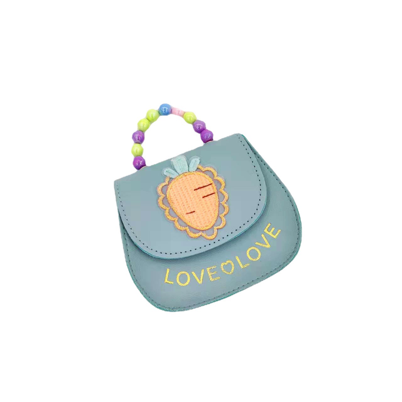 Popular Fruit Series Children's Bag Girls' Cute Fashionable Colorful Handbag Embossed Women's Bag Change Messenger Bag