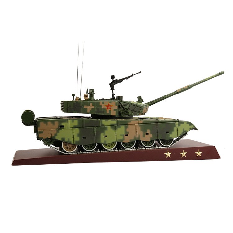 1:24t99a坦克模型 99式大改坦克模型 金属装甲车坦克模型现货批发-阿