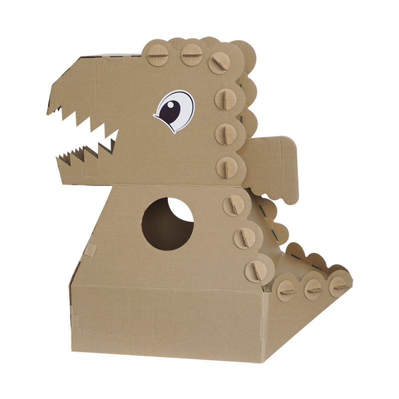 瓦楞纸板纸箱恐龙可穿模型手工diy道具制作幼儿园外贸拼多多抖音