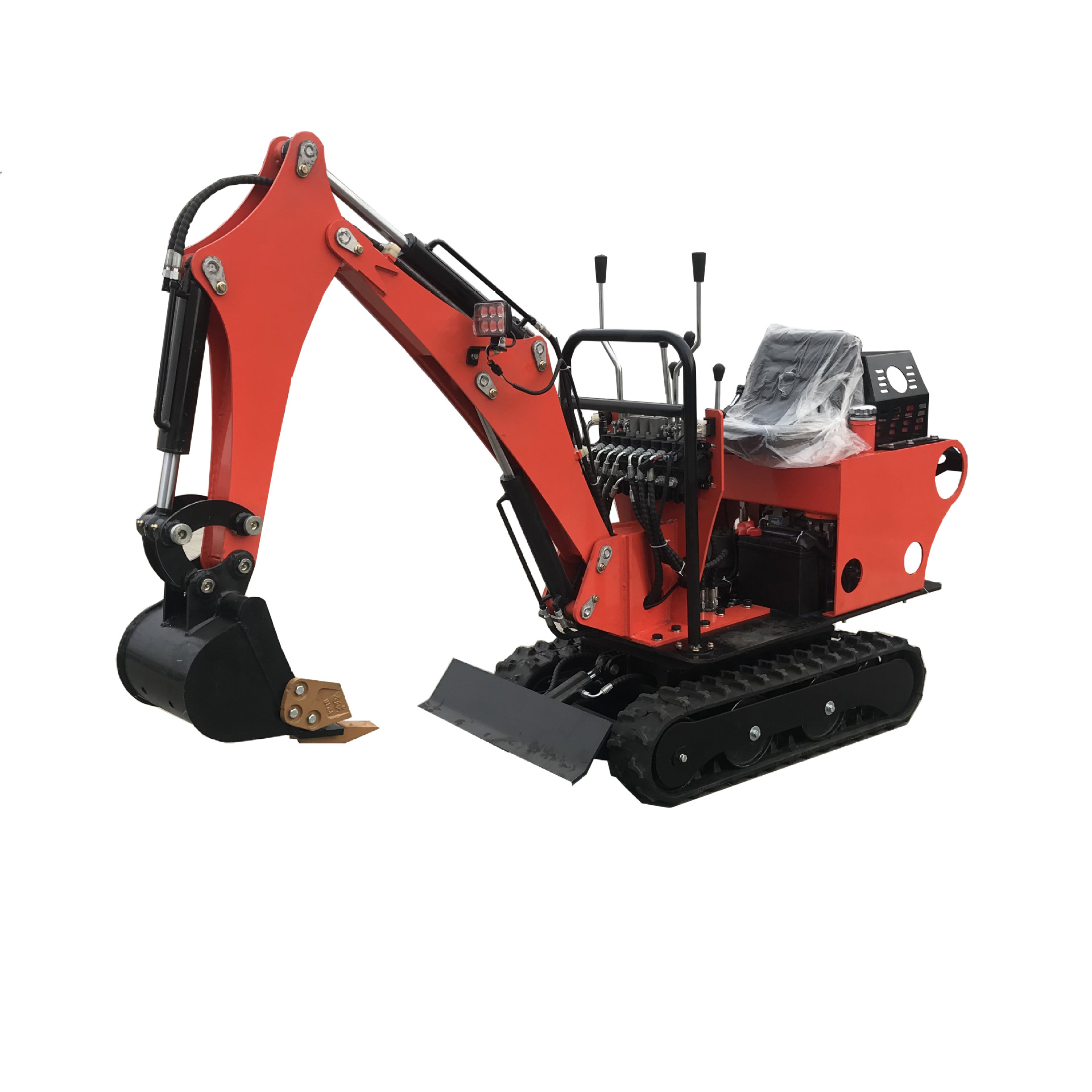 全新小型挖掘机08型小挖果园农用挖沟家庭微型挖土机批发挖沟破碎