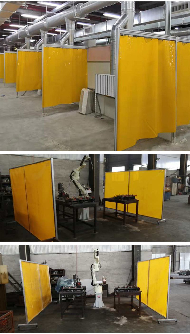 上海京鹏焊接防护硬板pvc硬板挡电焊光遮光板焊接防护屏防护帘