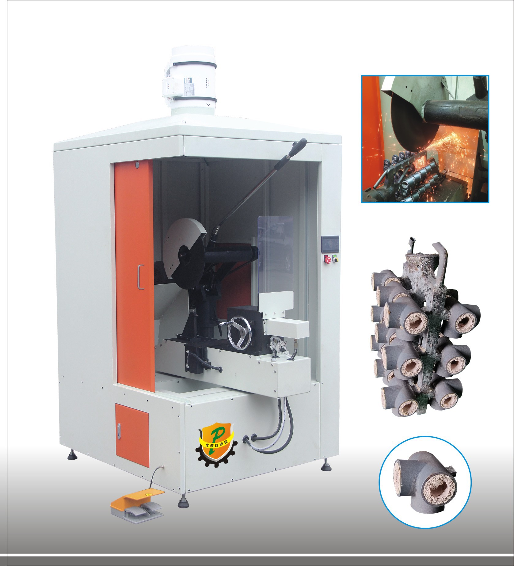 优普铸件浇口自动切割机 金属五金 浇冒口液压自动化数控设备