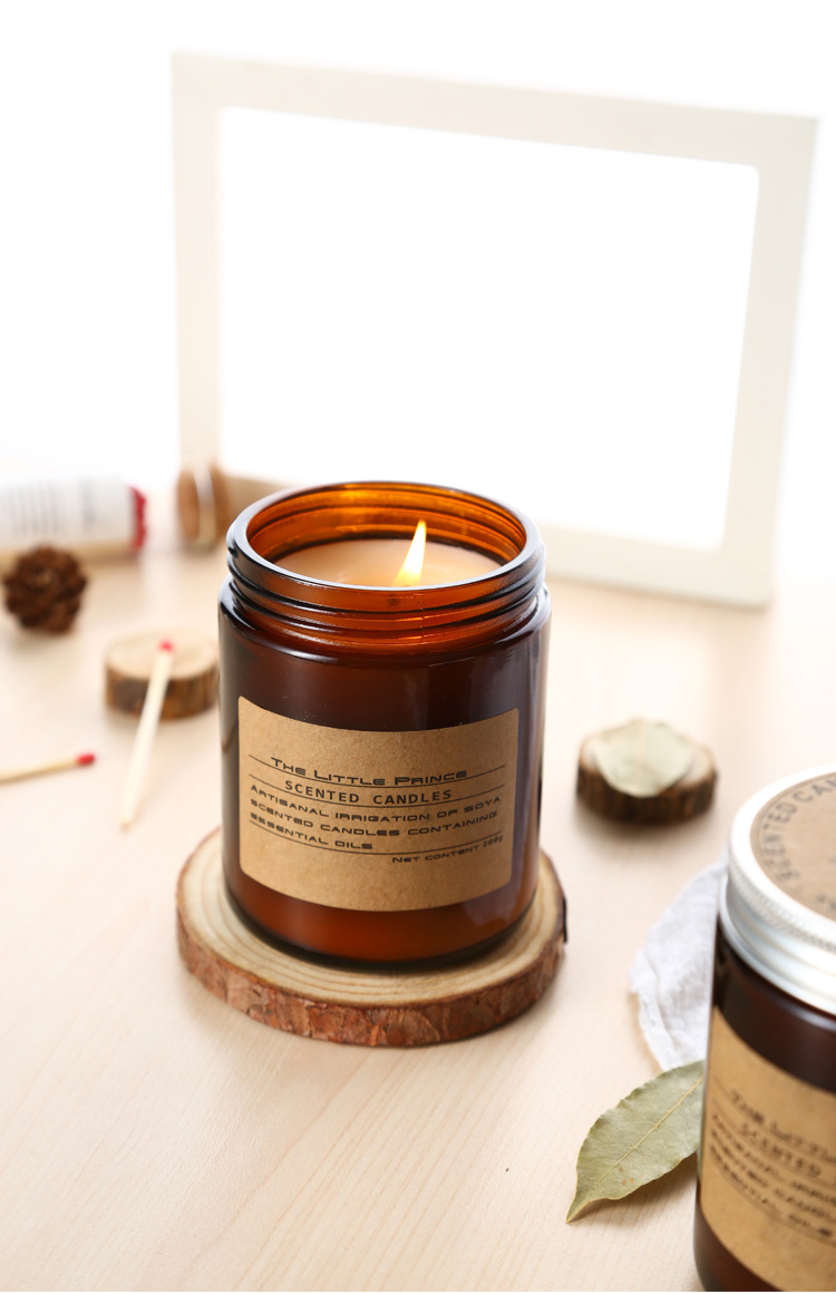 香薰蜡烛家用室内玻璃杯持久小众北欧高级香氛蜡烛伴手礼盒批发