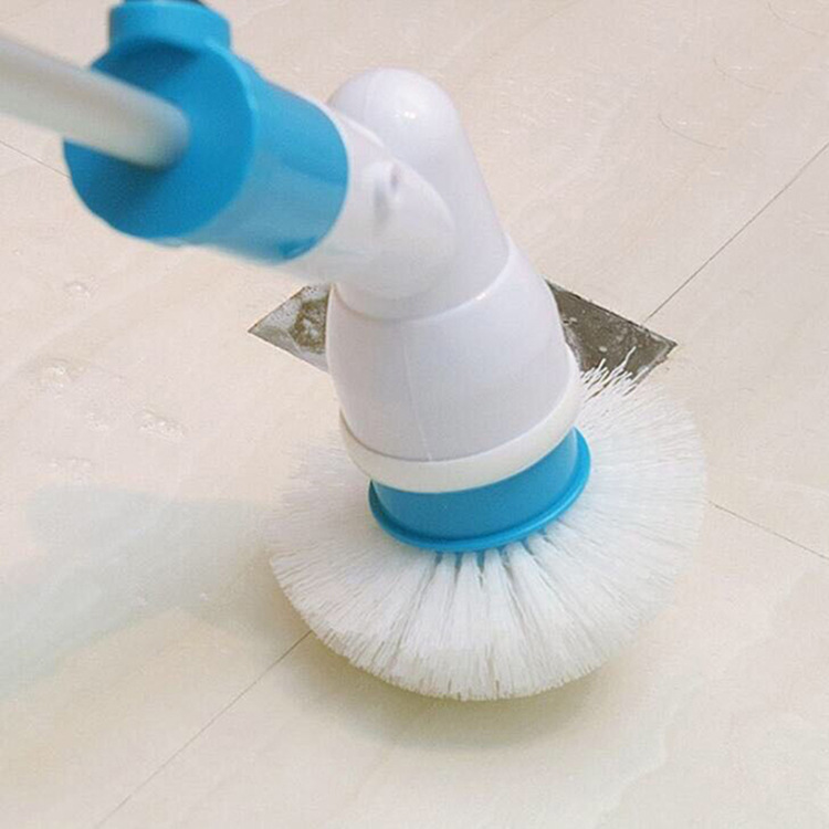 Rechargeable Electric Cleaning Brush Long Handle Retractable Floor Tile Bathtub Brush Household Wireless Cleaning Brush