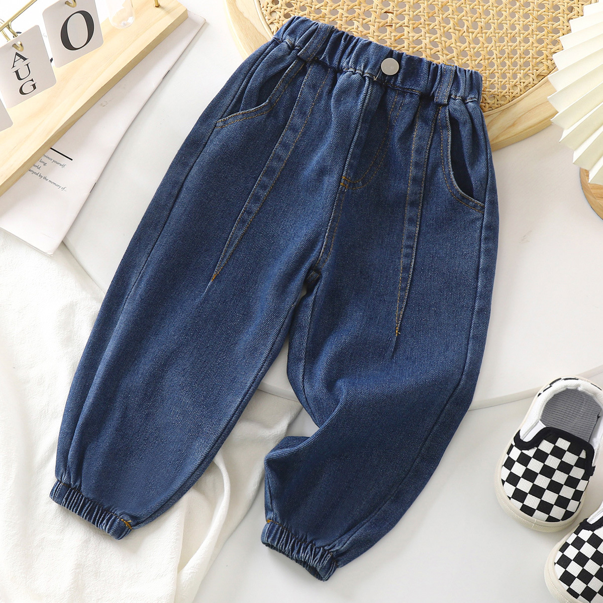 Baby Jeans Spring and Autumn Baby Autumn New Casual Pants Boys Korean Fashionable Pants Children‘s Trousers Autumn Clothing