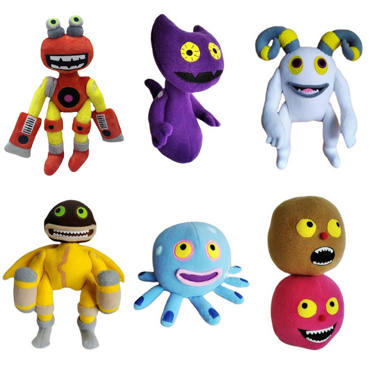 跨境新品 wubbox plush my singing monsters 怪兽合唱团玩偶公仔