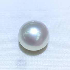 天然海水澳洲南洋白珍珠 15-16mm 近圆极强光 适合设计背托