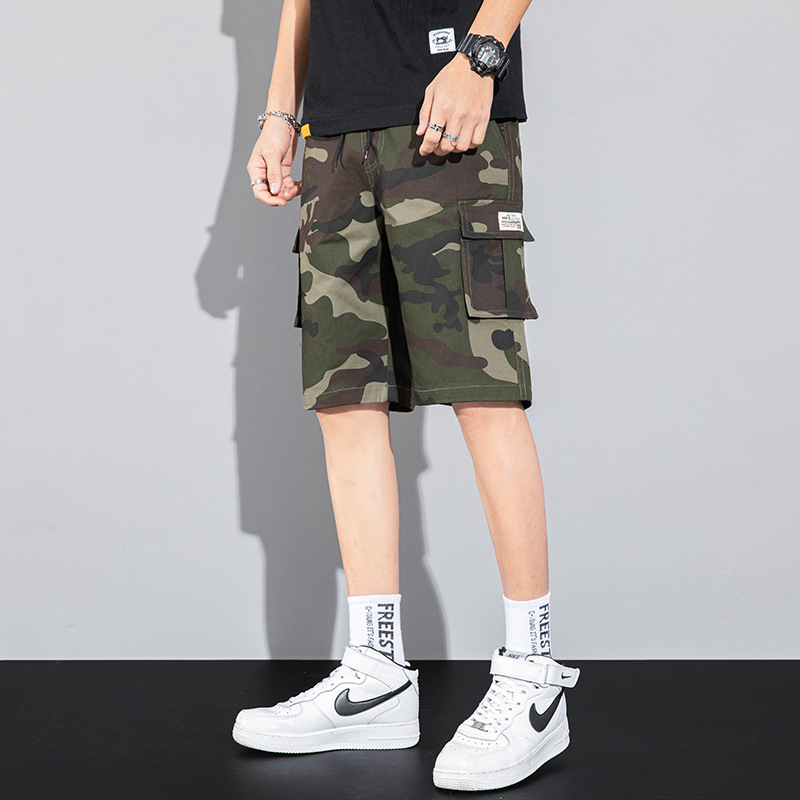 Men's Shorts Men's Summer Korean Style Trendy Loose Camouflage Fifth Pants Sports Fifth Pants Trendy Casual Working Pants