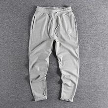 -Light Gray Pants Summer Thin Section Loose Straight Small F