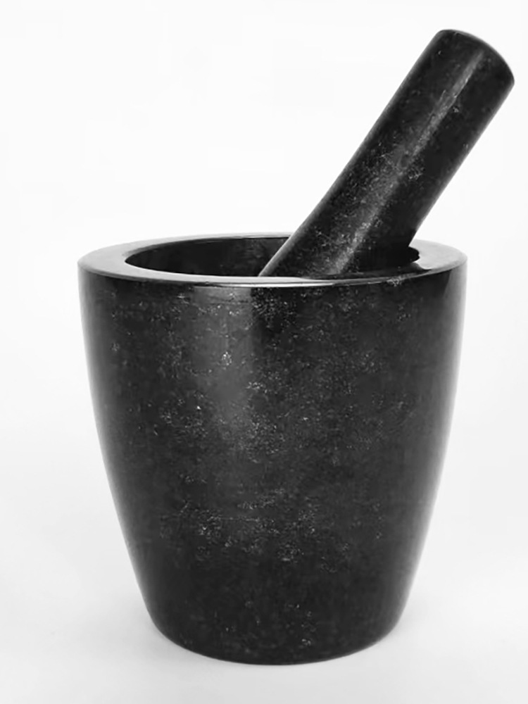 捣蒜器石臼 研磨器蒜臼子大号 家用捣臼天然花岗岩杵臼出口蒜臼子