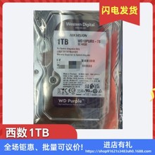 海康威视监控录像机专用机械硬盘 西数1TB 监控存储紫盘