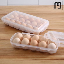 道群鸡蛋收纳盒防摔防震透明塑料鸡蛋盒冰箱保鲜侧面装蛋收纳盒鸡