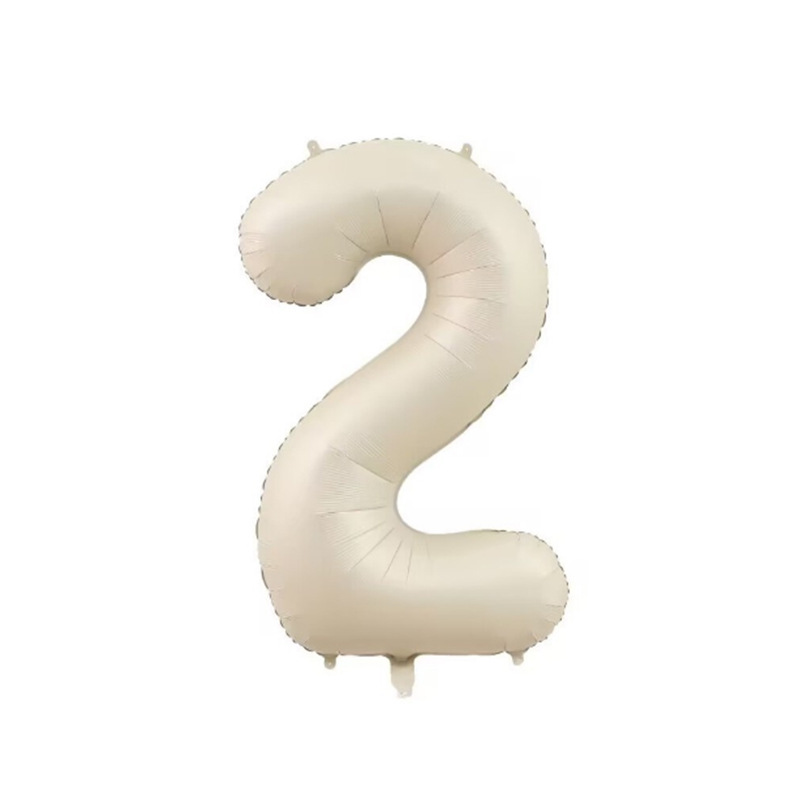 New Hardcover Paper Card 32-Inch 40-Inch American Version Digital Cream Caramel Aluminum Film Balloon Birthday Party Decoration