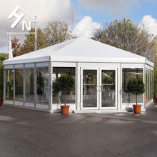 多边形帐篷温室花圃大棚户外移动铝合金帐蓬尺寸可以定制上门安装