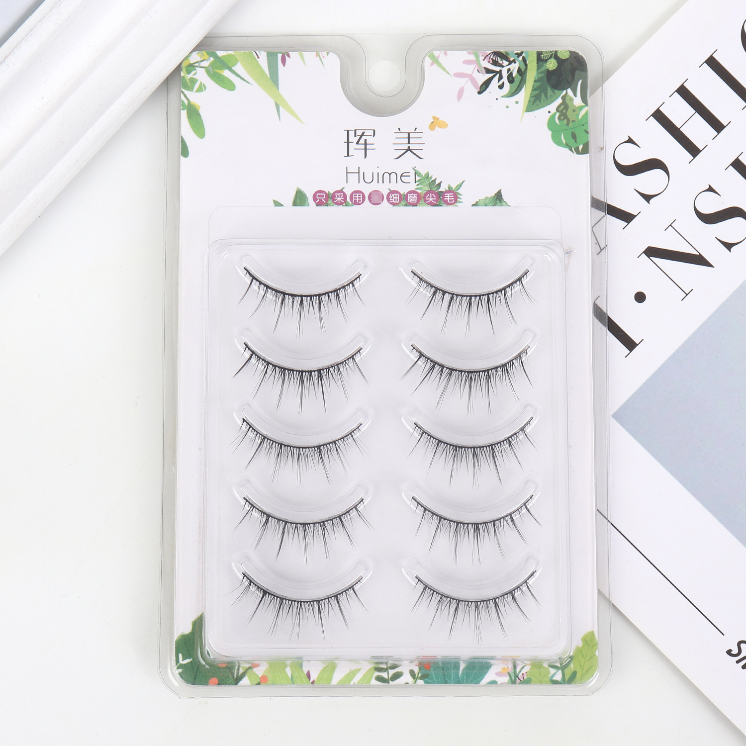 自然立体五对装假睫毛 6d211仙子毛 浓密纤长款睫毛 小恶魔眼睫毛