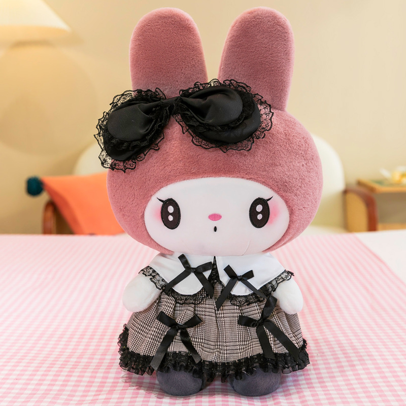 Cross-Border Foreign Trade Dark Clow M Melody Doll Plush Toys Sanrio Doll Ragdoll Factory Wholesale