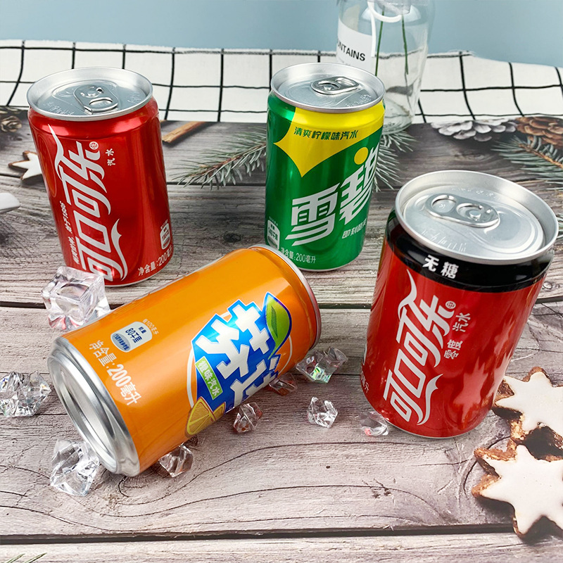 可口可乐迷你罐200ml*24罐可乐雪碧芬达零度可乐碳酸饮料混合装