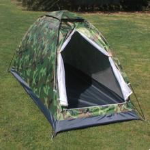 户外野营露营单人迷彩1人简易手搭自动帐篷防紫外线室内床上