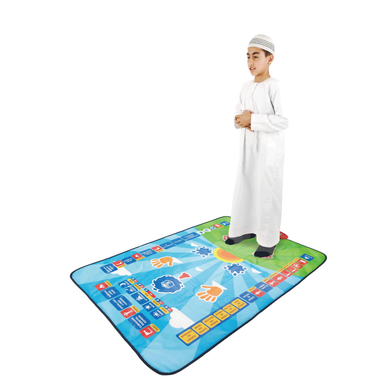 Cross-Border Saudi Multi-Language Arabic Children Worship Interactive Electronic Intelligence Dancing Mat Education Blanket Prayer Blanket