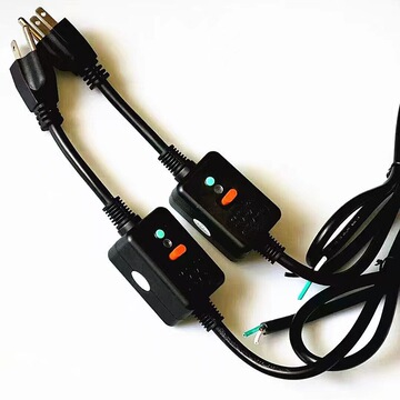 美标三插漏电保护插头电源线 美规三插漏电保护插头 漏电保护插头