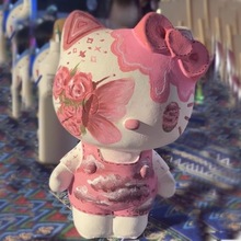 凯蒂猫hellokitty石膏娃娃涂色大号库洛米diy彩绘涂鸦三丽鸥立体