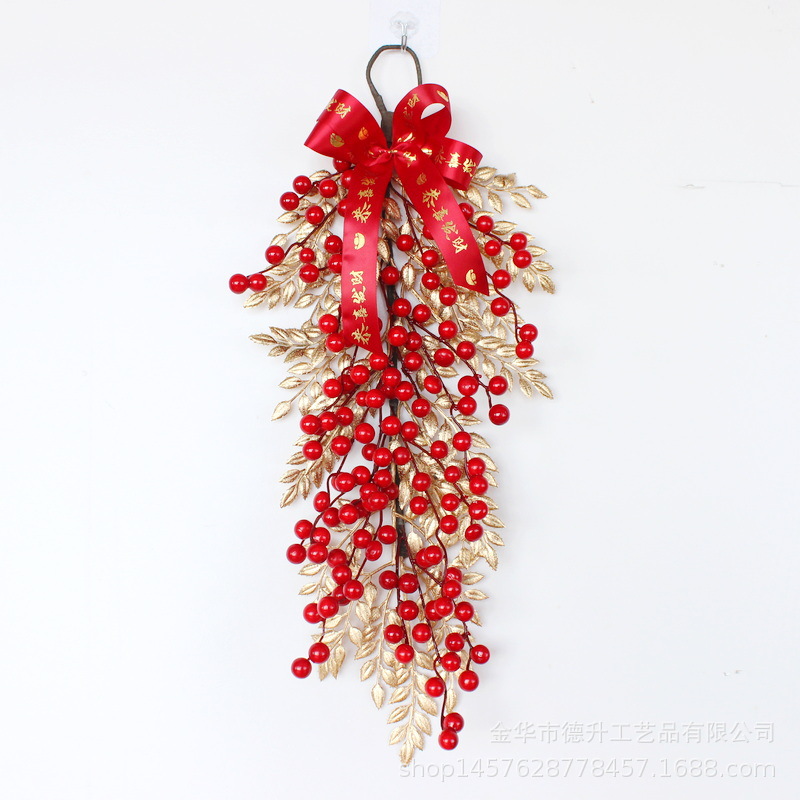 Housewarming New Year Decorations New Year Decoration Chinese Hawthorn Fortune Fruit Pendant Household Hotel Restaurant Opening Spring Festival Ornaments