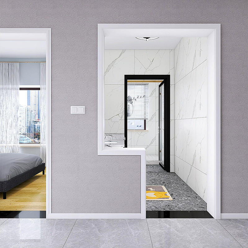 极简窄边门套阳台垭口人造大理石包边线卫生间门框窗台板收边线条