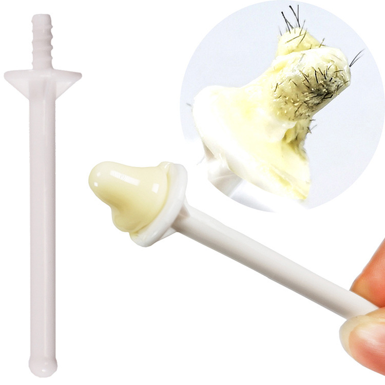 Cross-Border Beauty Accessory 10 Pieces a Pack of Nose Hair Cleaning Rod Pp Honey Wax Stick Wipe Wax Stick