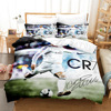 Fiery motion football series 3d Digital printing The bed Supplies Three Quilt cover Home textiles Flat Sheet