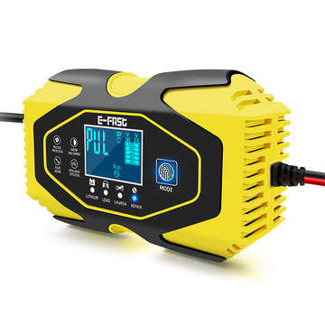 12v 24v摩托车充电机汽车电瓶充电器锂电铅酸电池12.