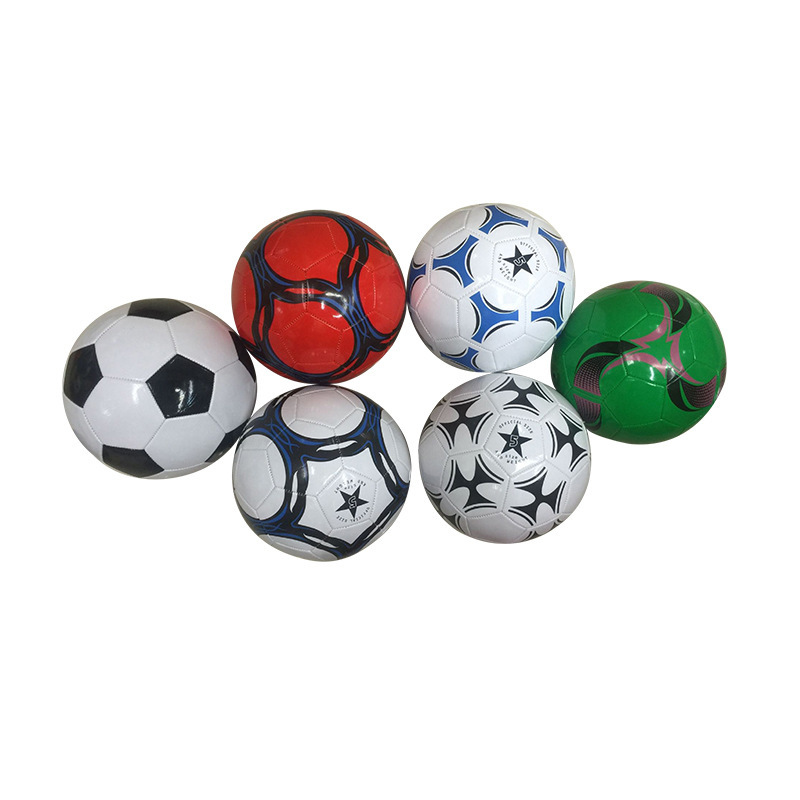 Student Training Football No. 3 No. 4 No. 5 PVC Pu Black and White Ball Color Ball Manufacturer Supply