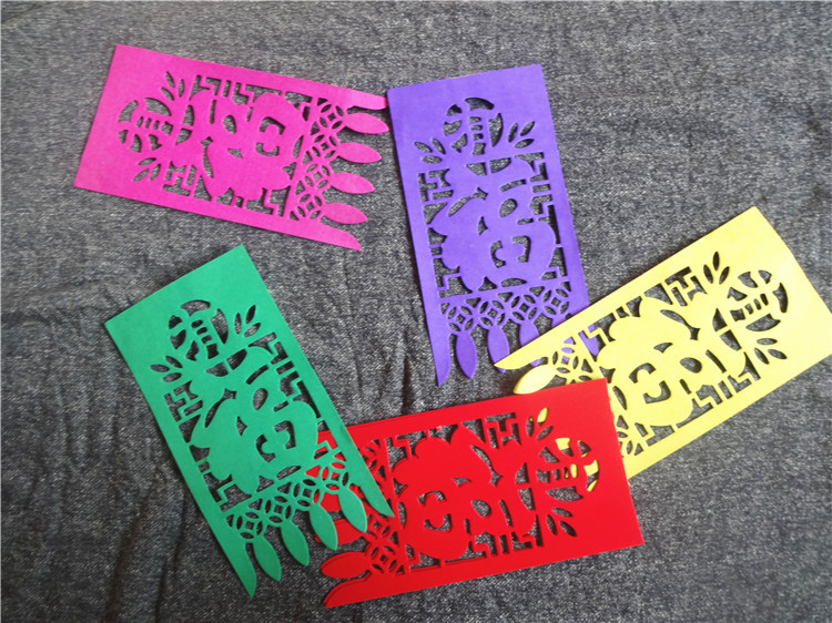 2022虎年【五彩】五色彩色吊钱过门钱挂钱厂家门吊子花纸55张传统