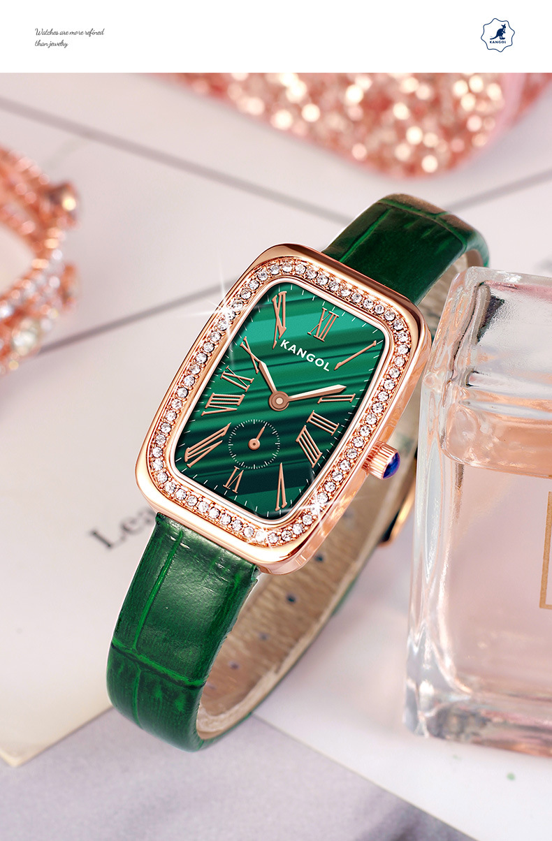 英国品牌坎戈尔袋鼠kangol全自动石英表女士手表学生防水-k619