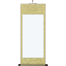 卷画轴空白卷轴装裱好的空白宣纸挂轴书法专用纸作品纸毛笔字挂国