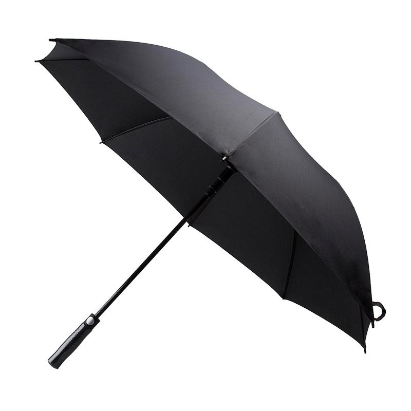 Spot Goods Full Fiber 27-Inch Automatic Golf Umbrella Advertising Gift Umbrella Wholesale Custom Logo Long Handle Straight Umbrella