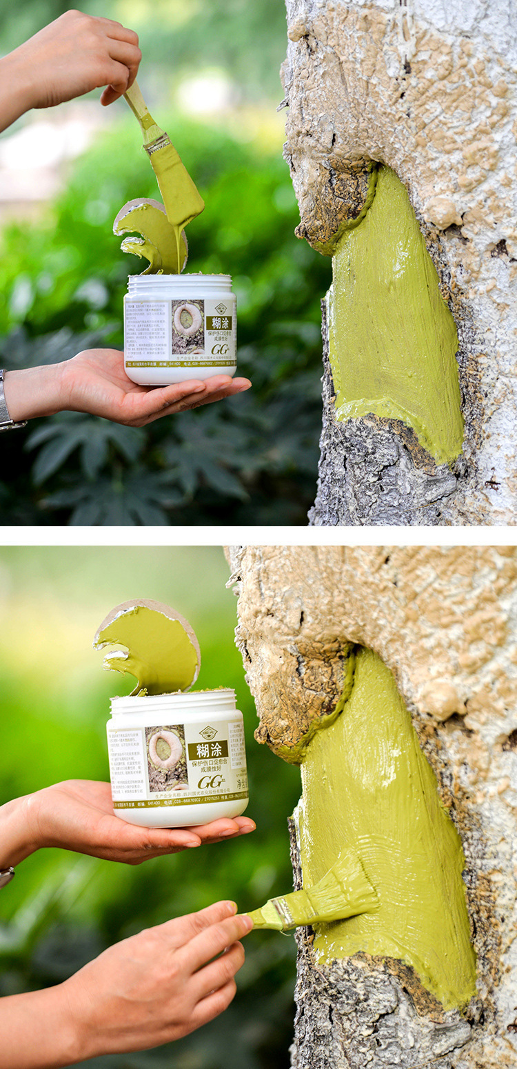国光糊涂伤口愈合剂花卉植物盆景兰花果树愈伤膏涂抹剂500克*12个