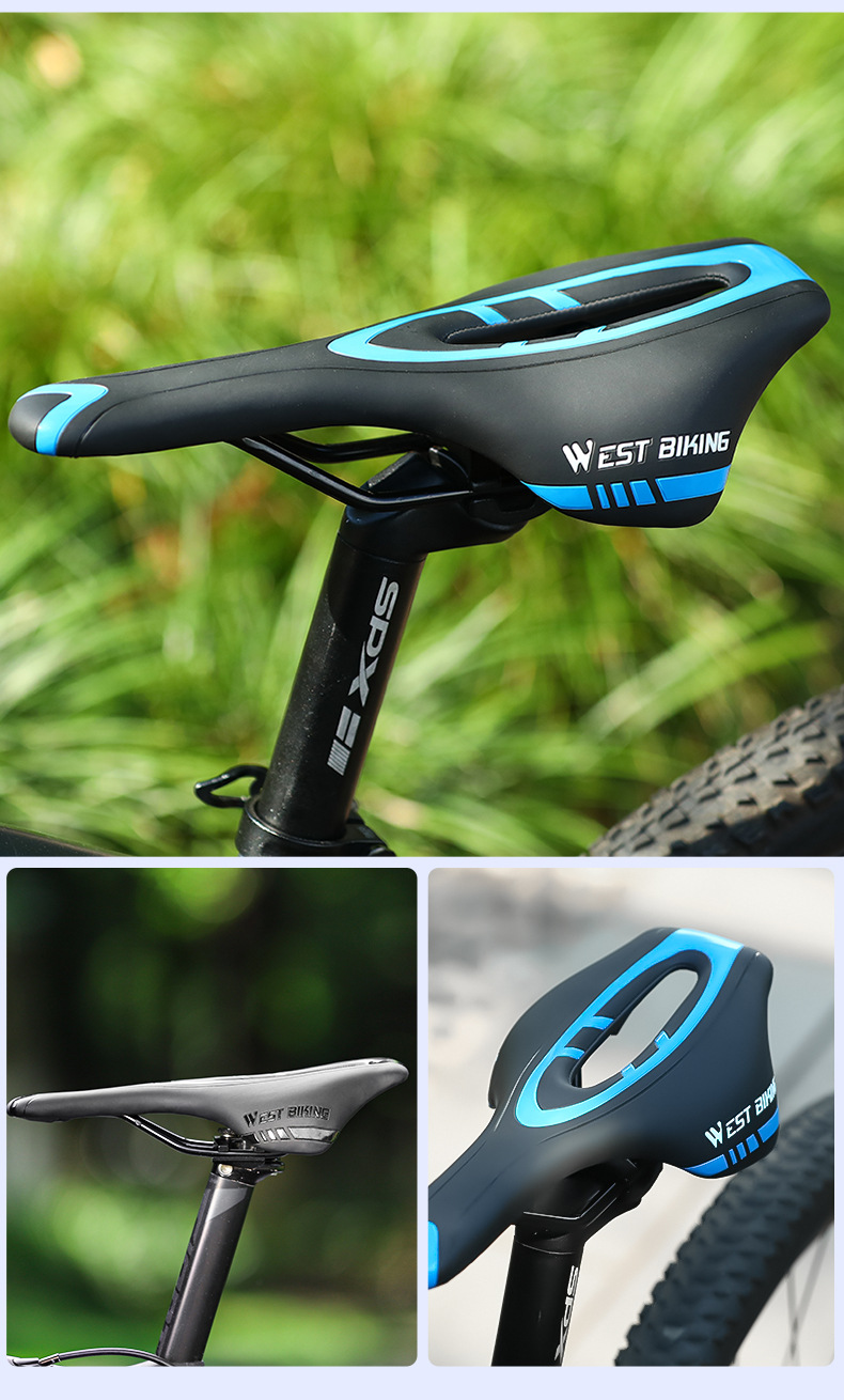 west biking自行车坐垫公路车软座中空透气赛车死飞座垫单车配件