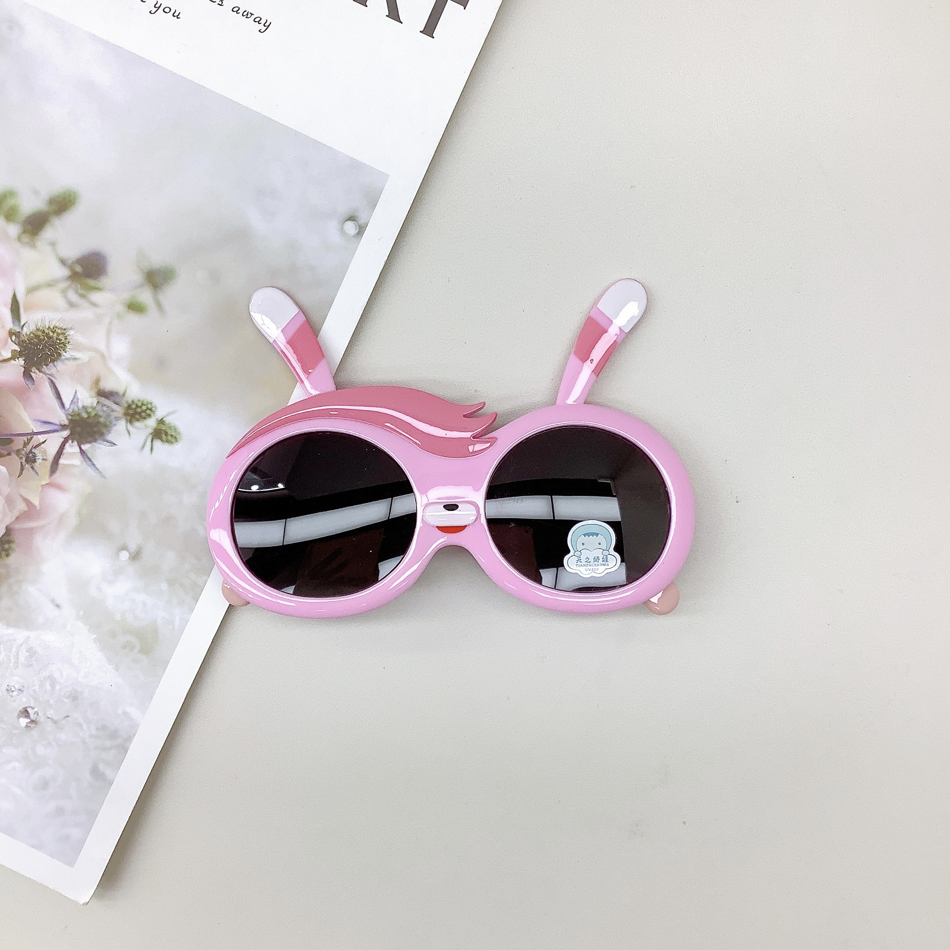 New Kids Sunglasses Oval Frame Sun Protection Uv Protection Girls Sunglasses Wear Concave Shape Boy Glasses Fashion