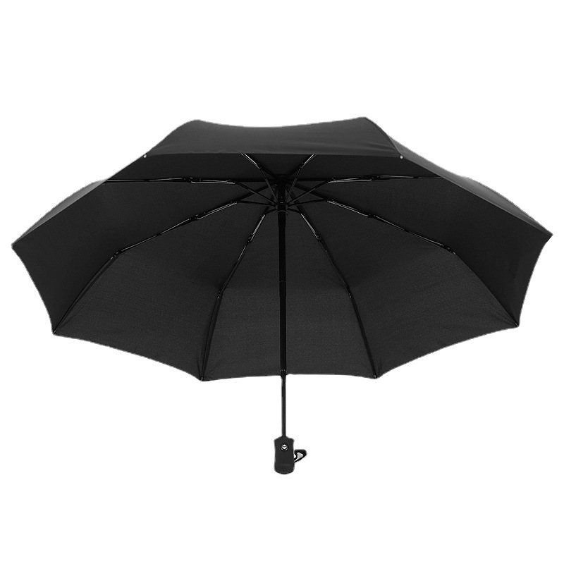 Umbrella Automatic Folding Double Gift Umbrella Rain Dual-Use Black Rubber Umbrella Business Men's Large Umbrella Wholesale