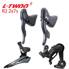 LTWOO 蓝图R2公路自行车变速器2x7速前拨手变后拨后拨链器32T弯把