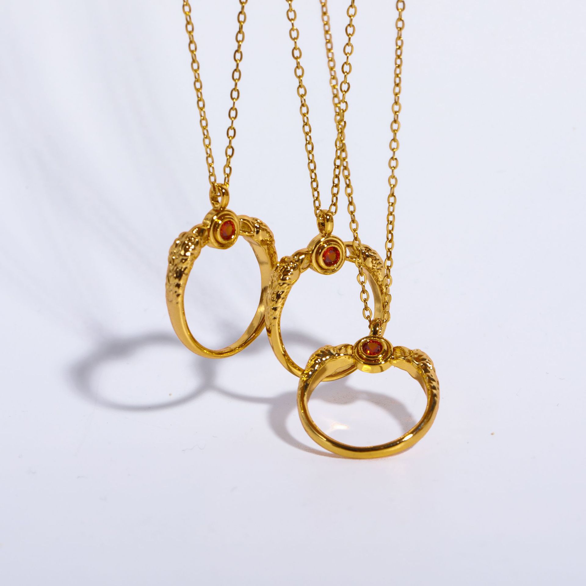 【现货】循环神迹~复古ins双头蛇形铜镀18k真金-阿里巴巴