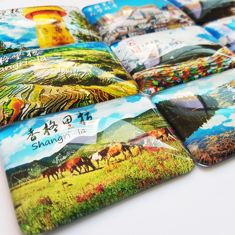 云南香格里拉藏八宝冰箱贴磁贴定制旅游纪念品景点松赞林寺定制