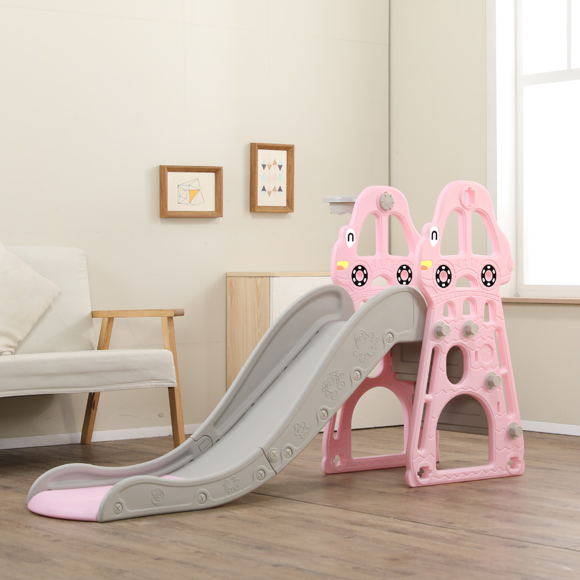 儿童玩具滑滑梯组合礼物秋千室内家用宝宝小型幼儿园加厚乐园加长