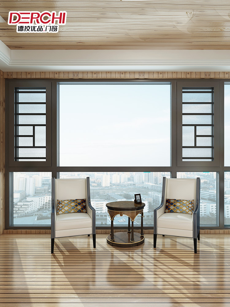 费洛姆93内开窗断桥铝门窗封阳台中空窗户玻璃铝合金隔音